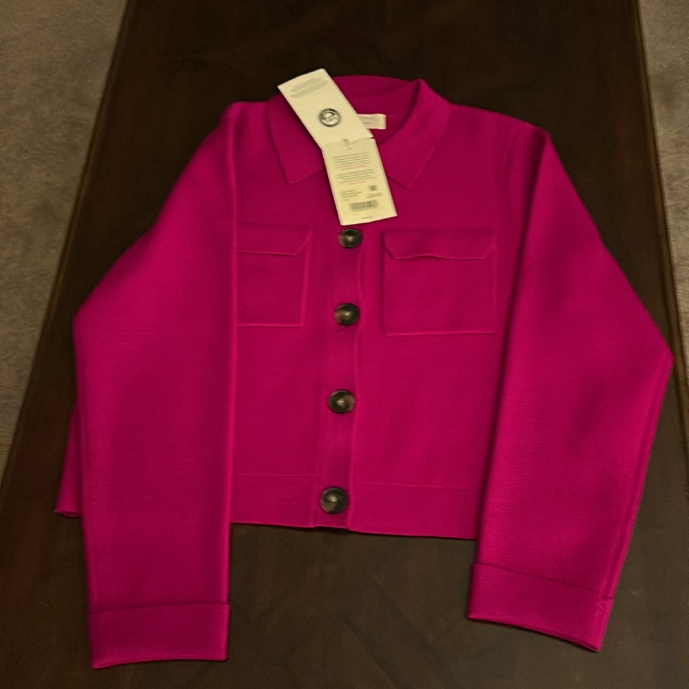 Sézane Betty Cardigan Magenta size M